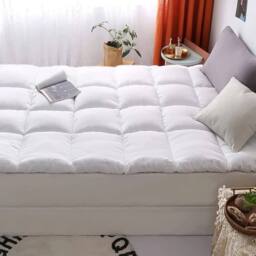 SPETLEK 10cm Mattress Topper 120X200CM in Grey - Size: Double - thumbnail 3