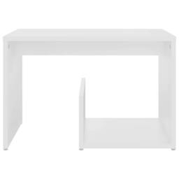 Berkfield Home Side Table White 59x36x38 cm Engineered Wood - Size: 59 x 36 x 38 cm - thumbnail 4