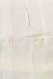Vision Satin Stripe Polycotton Shower Curtain Button Hole Header 180 x 188cm in White - Size: 180 cm width x 180 cm drop - thumbnail 2