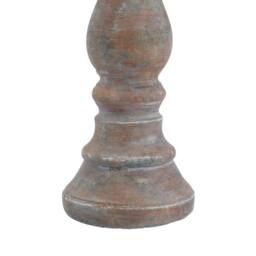 Lemon Pavilion Furniture and Decor Siena Column Candle Holder - Ceramic - L11 x W11 x H30 cm - Brown - thumbnail 3