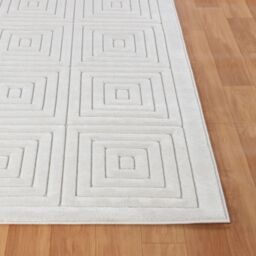 Livabliss Le Mans-Modern Beige Grey White 3D High & Low Pile Textured In- & Outdoor Rug - Size: 80 cm x 150 cm - thumbnail 5