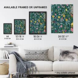 "Artery8 Owen Jones Colourful Chinese Botanical Pattern Wall Art Print - Size: W12"" x H16""" - thumbnail 3
