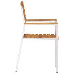 Berkfield Home Stacking Garden Chairs 8 pcs 54.5x56x89 cm Solid Wood Acacia in Brown - thumbnail 6