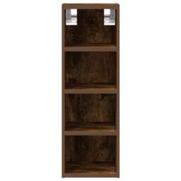 Berkfield Home Hanging Cabinet Smoked Oak 20x29.5x60 cm Engineered Wood in Brown - thumbnail 4