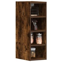Berkfield Home Hanging Cabinet Smoked Oak 20x29.5x60 cm Engineered Wood in Brown - thumbnail 1