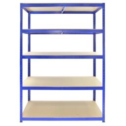 Monstershop Monster Racking T-Rax Strong Storage Shelves, Blue, 120cm W, 60cm D in Blue - thumbnail 2