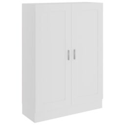 Berkfield Home Book Cabinet White 82.5x30.5x115 cm Engineered Wood - thumbnail 2