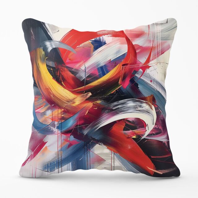 Warren Reed - Designer Swirling Symphony Of Colours Cushions - Size: 33 cm x 48 cm - image 1