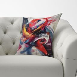 Warren Reed - Designer Swirling Symphony Of Colours Cushions - Size: 33 cm x 48 cm - thumbnail 3