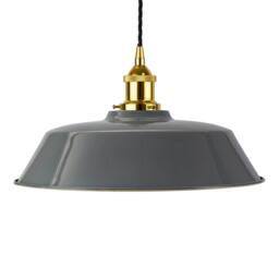SE Home French Grey Chancery Pendant Light - Gold - Black Twisted - thumbnail 1