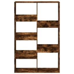 Berkfield Home Bookcase Smoked Oak 100x33x155.5 cm Engineered Wood in Brown - thumbnail 4