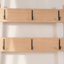 Nordlys Entryway Coat Rack Wood & Metal Coat Rack in Brown - thumbnail 8