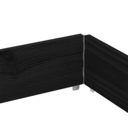 Berkfield Home Garden Planter Black 150x100 cm Solid Wood Pine - thumbnail 6
