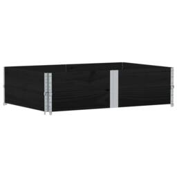Berkfield Home Garden Planter Black 150x100 cm Solid Wood Pine