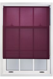 Furnished Aubergine Daylight Roller Blinds - Trimmable Window Shade - Size: 230 cm width x 165 cm drop - thumbnail 1