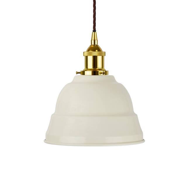 SE Home Clay White Lincoln Pendant Light - Gold - Brown Twisted - image 1