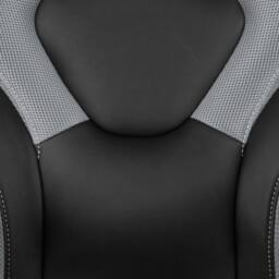 VOGREX Grey X10 Adjustable Height Padded Racing Gaming Chair - thumbnail 4