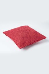 Homescapes Nirvana Cotton Cushion Cover in Orange - Size: 30 cm x 50 cm - thumbnail 3
