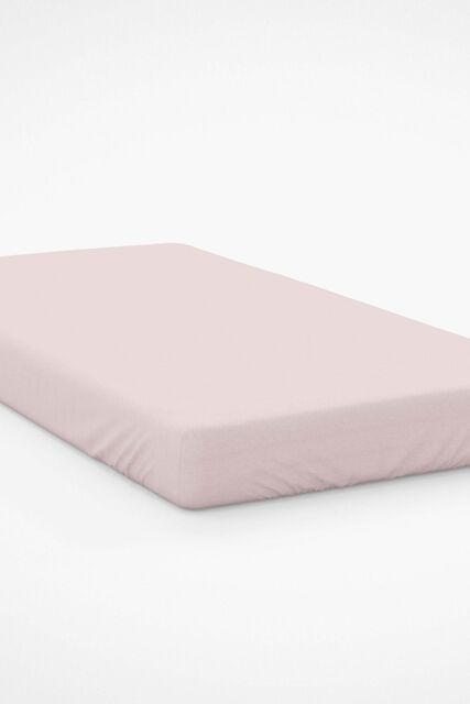 Belledorm Easy Care 200 Thread Count Cotton Polyester Percale 28cm Fitted Sheet in Light Pink - Size: Emperor - image 1