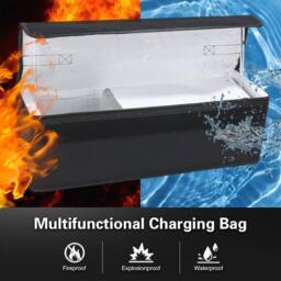 NESTLUNE Fireproof Explosionproof Ebike Battery Safety Bag in Black - Size: 500mm - thumbnail 4