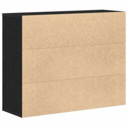 Berkfield Home Sideboard Black Oak 88x30x70 cm Engineered Wood - Size: 88 x 30 x 70 cm - thumbnail 7