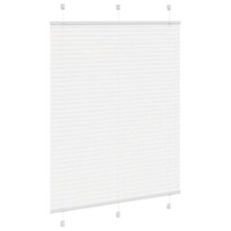 Berkfield Home Pleated Blind White 105x150 cm Fabric Width 104.4 cm Polyester - thumbnail 3