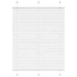 Berkfield Home Pleated Blind White 105x150 cm Fabric Width 104.4 cm Polyester - thumbnail 1