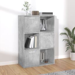 Berkfield Home Storage Cabinet Concrete Grey 60x29.5x90 cm Engineered Wood