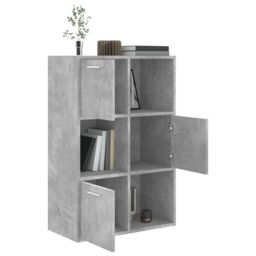 Berkfield Home Storage Cabinet Concrete Grey 60x29.5x90 cm Engineered Wood - thumbnail 5