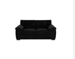 Furniture 786 Amalfi Jumbo Cord 2 Seater Sofa in Black - thumbnail 1