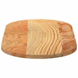 Berkfield Home Table Top Light Brown 80x40x2 cm Solid Wood Oak Oval - Size: 80 x 40 x 2 cm - thumbnail 6
