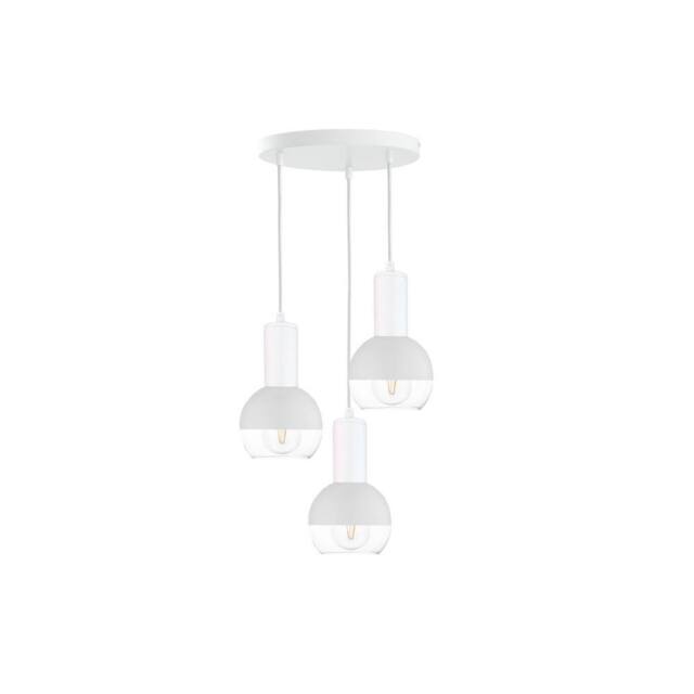 Netlighting Ice Cluster Pendant Ceiling Light White 30cm 3x E27