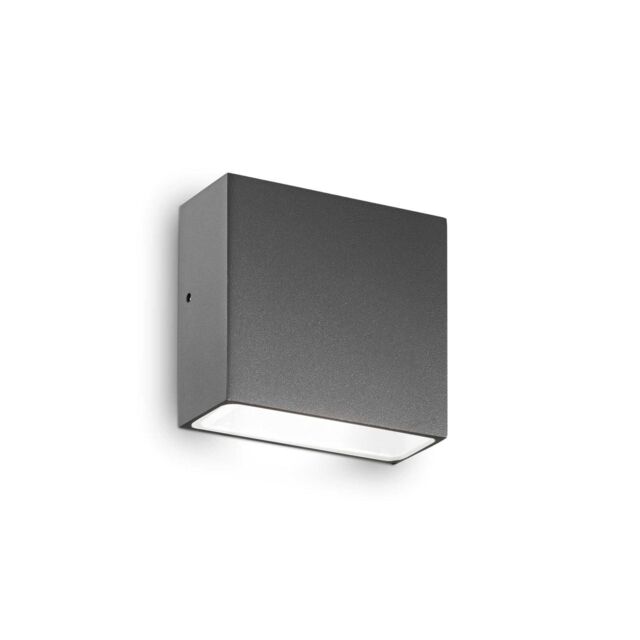 Netlighting Tetris 1 Light Outdoor Wall Light Anthracite IP44 G9 in Black