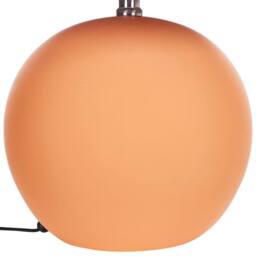 Wyld and Coco Orange Ceramic Table Lamp with Linen Shade 41 cm - thumbnail 4