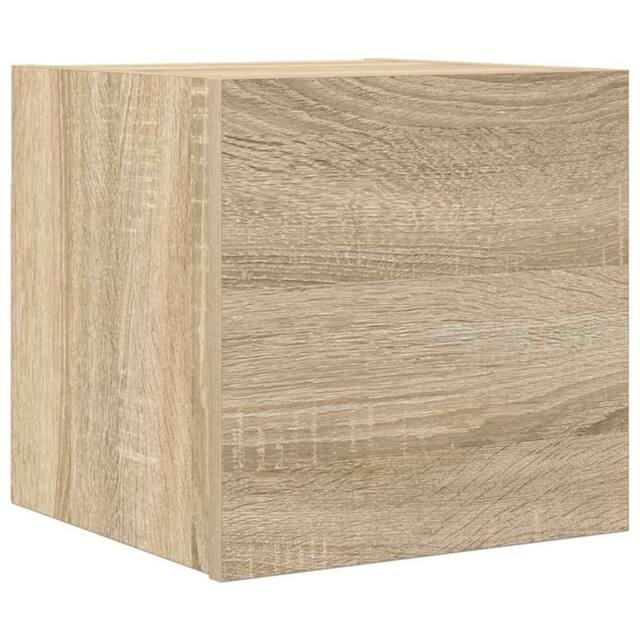 Berkfield Home Wall Mounted TV Cabinet Sonoma Oak 30.5x30x30 cm in Light Tan - image 1