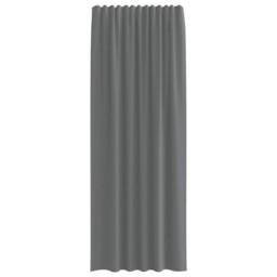 Berkfield Home Voile Curtains with Rod Pockets 2 pcs Dark Grey - thumbnail 4