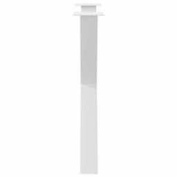 Berkfield Home Dining Table Legs X-Shaped 2 pcs White 70x(72-73) cm Steel - thumbnail 6