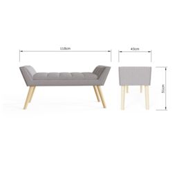GFW Milan Ottoman Storage Bench in Grey - thumbnail 8