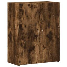 Berkfield Home Durable File Cabinet Smoked Oak 60x32x77.5 cm Engineered Wood in Brown - thumbnail 3