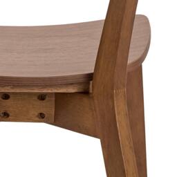 Wyld Haus Saffron Walnut Wood Effect Dining Chairs Set of 2 in Natural - thumbnail 9