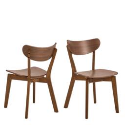 Wyld Haus Saffron Walnut Wood Effect Dining Chairs Set of 2 in Natural - thumbnail 3