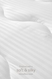 Snuggledown Premium Hotel Quilted Mattress Protector with Soft Touch Cover & Elasticated Straps in White - Size: Single - thumbnail 5