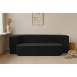 KDMD Emma Black 2 Seater Sofa Bed - thumbnail 6