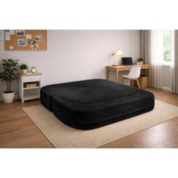 KDMD Emma Black 2 Seater Sofa Bed - thumbnail 2