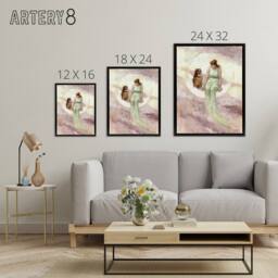 "Artery8 Frederick Stuart Church The Witch's Daughter Framed Canvas Art Print - Size: W12"" x H16""" - thumbnail 4