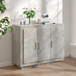 Berkfield Home Sideboard Concrete Grey 92x35x75 cm Engineered Wood - Size: 92 x 35 x 75 cm - thumbnail 1