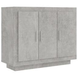 Berkfield Home Sideboard Concrete Grey 92x35x75 cm Engineered Wood - Size: 92 x 35 x 75 cm - thumbnail 2