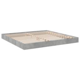 Berkfield Home Bed Frame without Mattress Concrete Grey 180x200 cm Super King - thumbnail 3