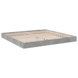Berkfield Home Bed Frame without Mattress Concrete Grey 180x200 cm Super King - thumbnail 6