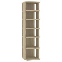 Berkfield Home Shoe Cabinet Sonoma Oak 27.5x27x102 cm Engineered Wood in Light Oak